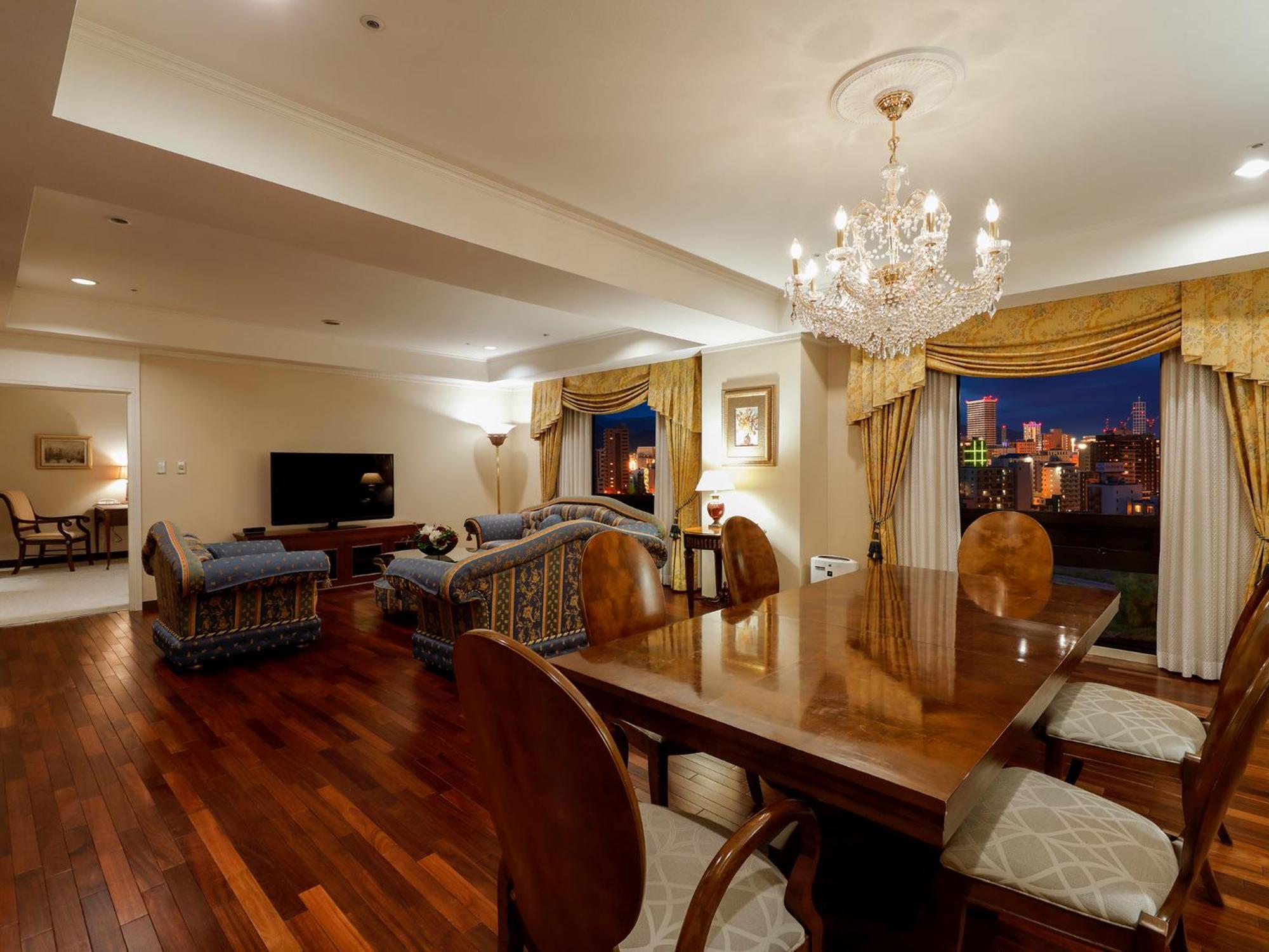Premier Hotel -Tsubaki- סאפורו מראה חיצוני תמונה A living room in a condominium